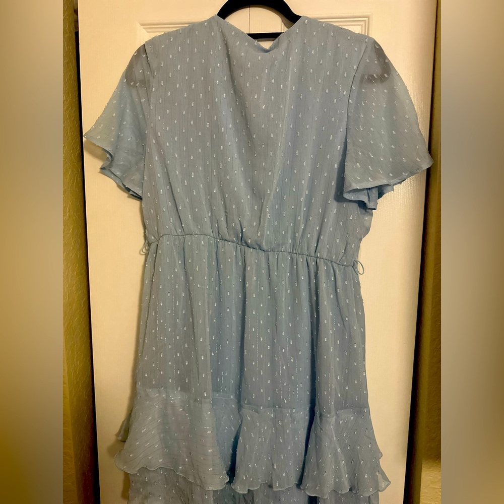 BTFBM Women Fashion Faux Wrap V-Neck Dresses Short